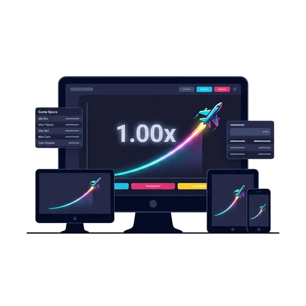 SportyBet JetX crash game by SmartSoft Gaming showing multiplier interface on mobile and desktop devices