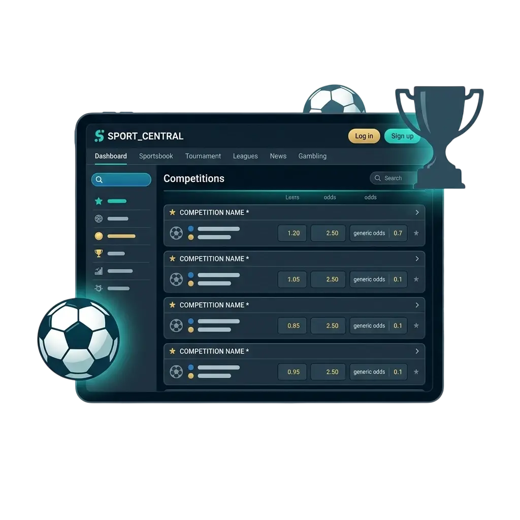 Football tournaments covered at SportyBet including Champions League and NPFL