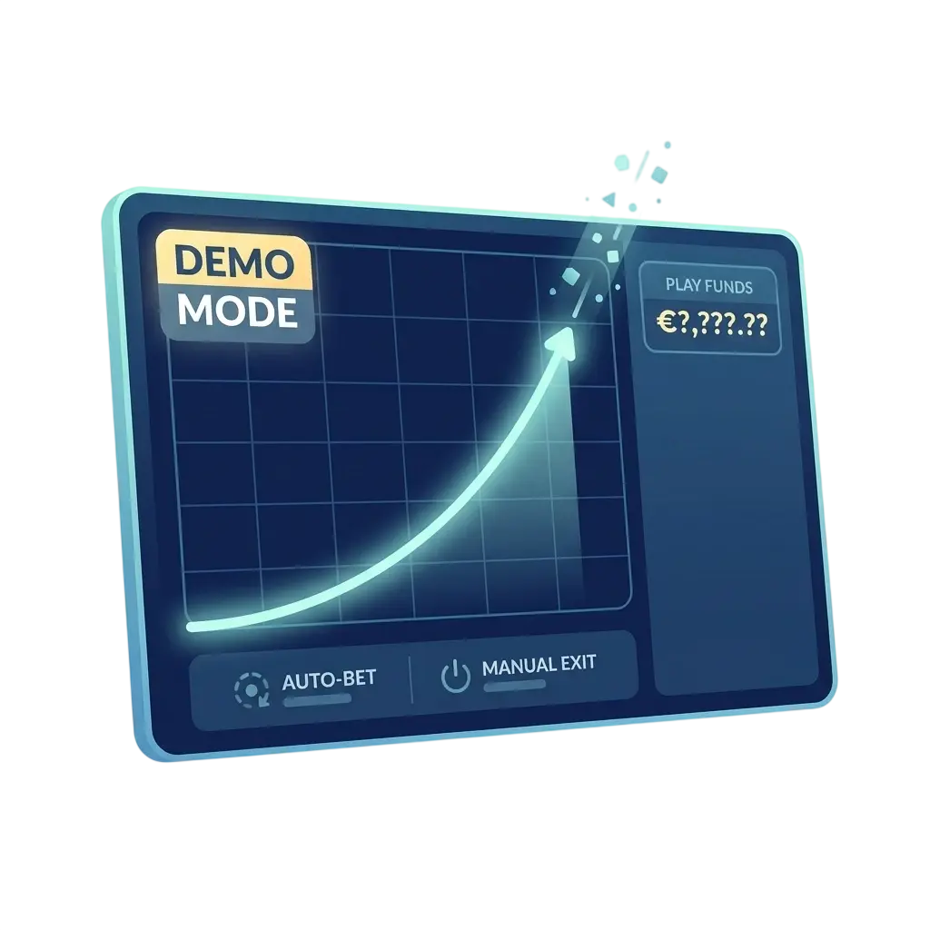 Aviator demo mode interface on SportyBet