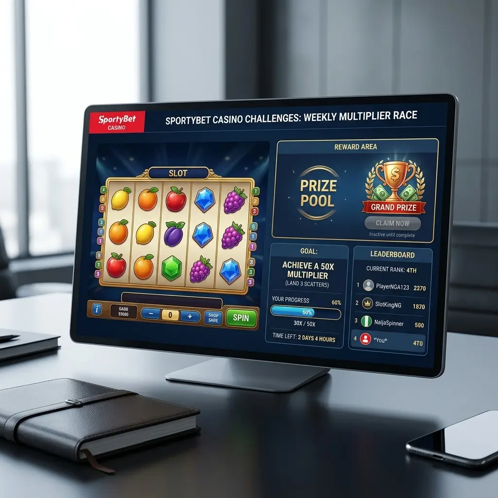 SportyBet Casino Challenges promotional gameplay
